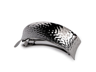 Francouzská spona do vlasů - 1 ks - 3 šedá ocelová