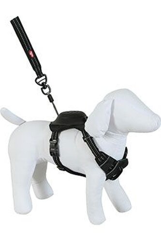 Postroj pes s vodítkem EASY RIDE černá S Zolux