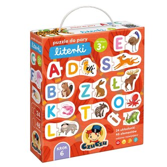 CzuCzu.Puzzle do pary Literki 3+