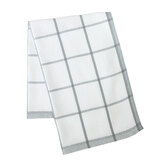 Bavlněná utěrka KRATKA bílá/šedá 100% bavlna 50x70 cm MyBestHome