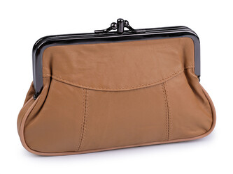 Dámská peněženka kožená 10x17 cm - 1 ks - 2 béžová velbloudí