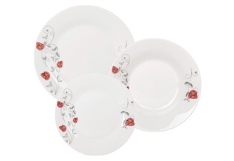 Jídelní sada porcelán 18ks  RŮŽE
