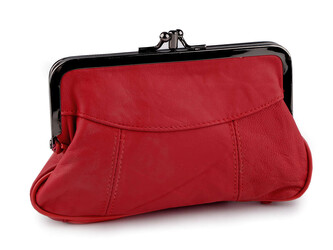 Dámská peněženka kožená 10x17 cm - 1 ks - 16 červená
