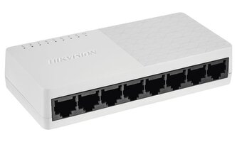 HIKVISION switch DS-3E0108D-O/ 8x port/ 10/100 Mbps RJ45 ports/ 1.6 Gbps/ napájení 5 VDC, 0.6 A