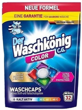 WASCHKONIG Kapsułki do prania żelowo-proszkowe 5-komorowe color 32sztx19g 608g