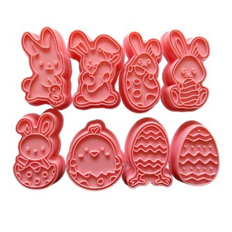SADA VYKRAJOVÁTEK VELIKONOČNÍ 8KS 4-6CM PLAST