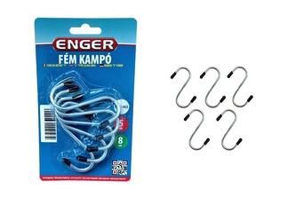 Háček S chrom 8cm 5ks  ENGER