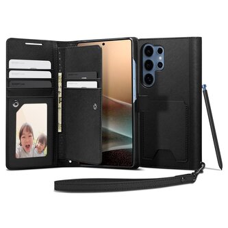 Spigen Wallet S, black - Samsung Galaxy S25 Ultra