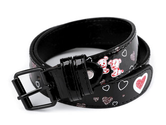 Dívčí pásek šíře 2,9 cm - 1 ks - 12 (85 cm) černá