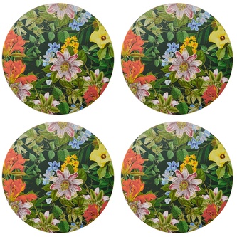 Korkové prostírání Floral kulaté