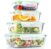 ALPINA-NK Dóza na potraviny skleněná svíčkem sada 8 ks ED-226763