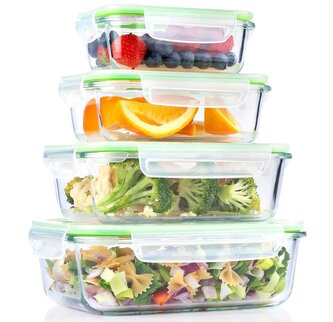 ALPINA-NK Dóza na potraviny skleněná svíčkem sada 8 ks ED-226763