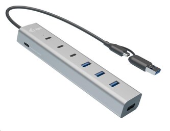 i-tec USB-A/USB-C Metal charging HUB 7x port/ 3x USB-C 3.0/ 4x USB 3.0/ kovový