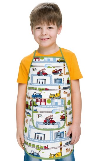Dětská zástěrka - Město - 37 x 47 cm, pro děti ve věku 3 - 5 let
