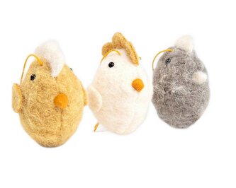 Přívěsky | DOOLEY | sada 3 slepiček | 6x5,5 cm | 724411