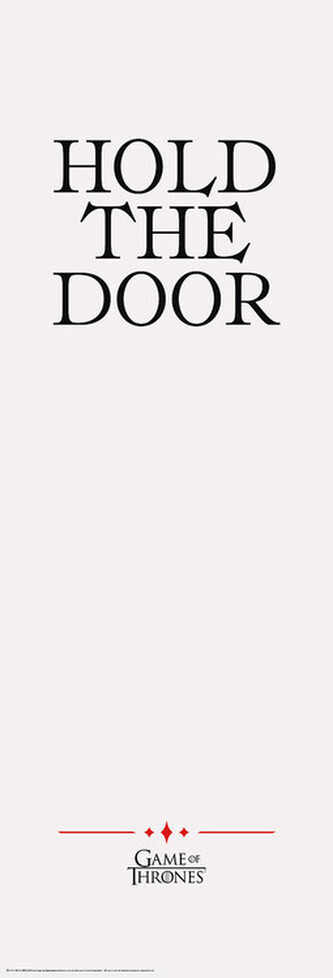 Plakát, Obraz - Game of Thrones - Hold The Door, 53 × 158 cm
