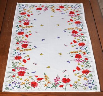 Vzorovaný ubrus - běhoun na stůl SPRING MEADOW III. 50x100 cm Mybesthome
