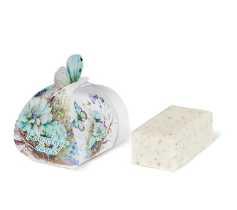 Přírodní mýdlo 50g s aloe vera - tyrkys - 50g, 8x8x6 cm