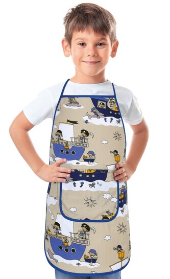 Dětská zástěrka - Námořník - 37 x 47 cm, pro děti ve věku 3 - 5 let
