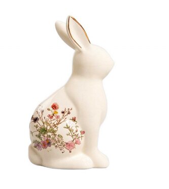 Velikonoční figurka  | MEADOW | králík v květech | 10x5,5x18,5 cm | 726293