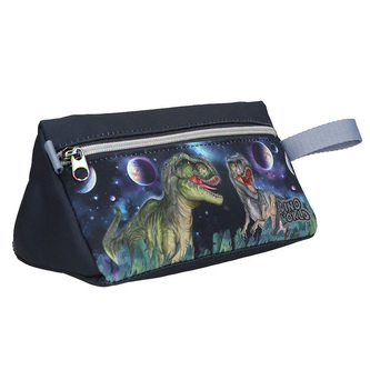 Látkový penál na zip Dino World, Dinosauři ve vesmíru