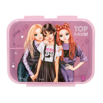 Svačinový box Top Model, S přepážkou, růžový, Christy + Fergie + Lexy