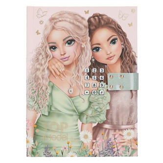 Zápisník na kód se zvukovým efektem Top Model, Béžový, June + Hayden