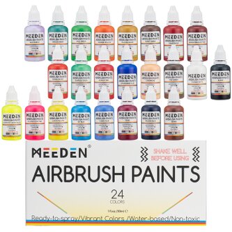 Sada barev pro airbrush Meeden 24x30ml