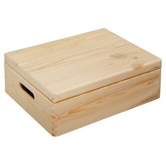 Úložný box s výklopným víkem 39 x 29 x 13,5 cm KESPER 69501