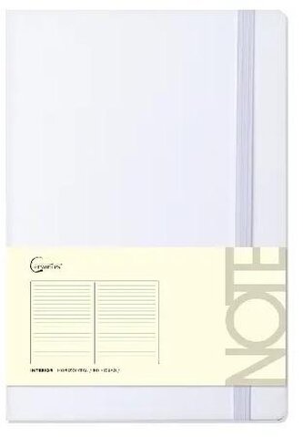 Notatnik A5 96 stron na gumkę biały