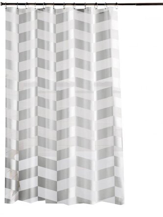 DuraHome Závěs koupelnový 180x200cm PEVA, vzorovaný_HW1432, SILVER