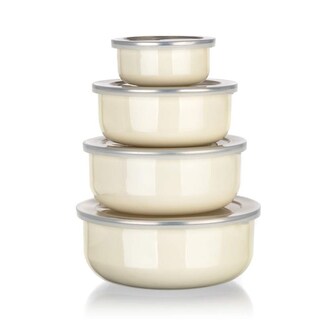 BANQUET Sada smaltovaných misek AMANDE, 8 ks