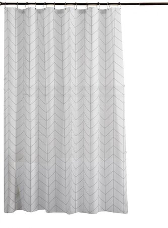 DuraHome Závěs koupelnový 180x200cm PEVA, vzorovaný_HW1520, SILVER