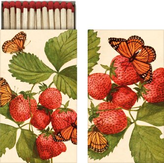 Dárkové zápalky Strawberry & Butterfly