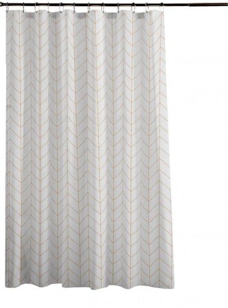 DuraHome Závěs koupelnový 180x200cm PEVA, vzorovaný_HW1520, GOLD