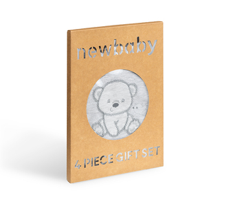 Kojenecká soupravička do porodnice - Sweet Bear šedá - 56 (0-3m)