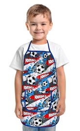 Dětská zástěrka - Fotbal - 37 x 47 cm, pro děti ve věku 3 - 5 let