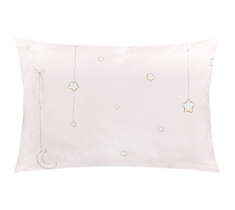 Povláček bavlna - Hvězda růžová - 40x60cm na zip ( pouze povlak )