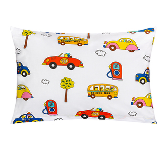 Povláček bavlna - Auta - 40x60cm na zip ( pouze povlak )