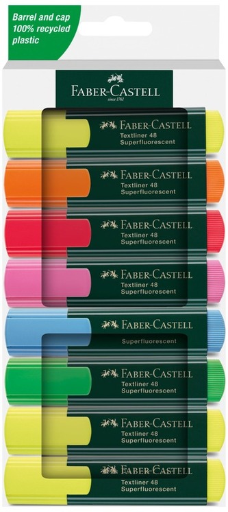 Zakreślacz 1548 8 kolorów neonowych, Faber-Castell