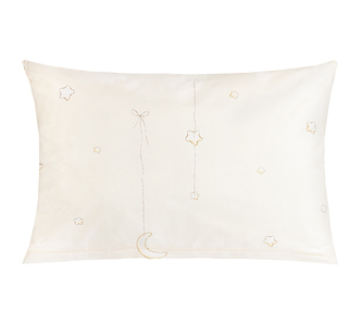 Povláček bavlna - Hvězda béžová - 40x60cm na zip ( pouze povlak )