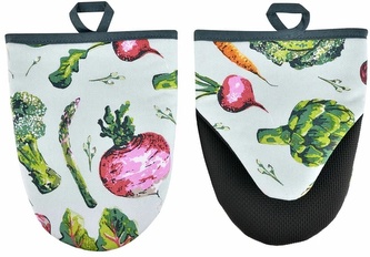 Pár malých kuchyňských rukavic Vegetable Medley