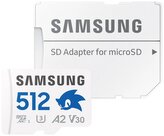SAMSUNG PRO Plus Sonic the Hedgehog™ microSDXC 512GB + SD Adaptér / CL10 UHS-I U3 / A2 / V30