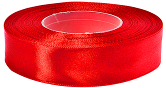 Wstążka satynowa 38mm/32m czerw.  AX 38-08, Aliga