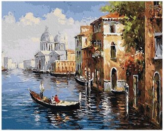Numermoalowanie Classic 40x50 Podróż po Wenecji,(Bez ramy), iPicasso