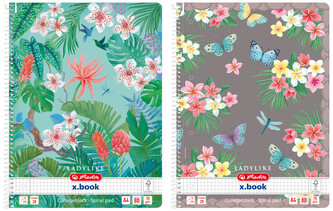Brulion na spirali, A4, 80k., kratka, Ladylike, Herlitz