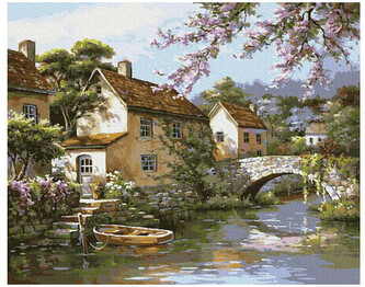 Numermoalowanie Classic 40x50 Kwitnące molo, iPicasso