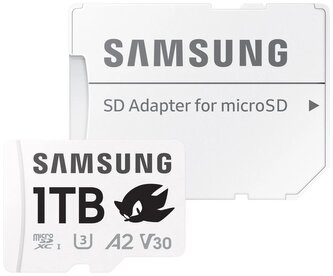 SAMSUNG PRO Plus Sonic the Hedgehog™ microSDXC 1TB + SD Adaptér / CL10 UHS-I U3 / A2 / V30