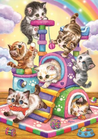 RAVENSBURGER Puzzle Hravá koťátka 35 dílků