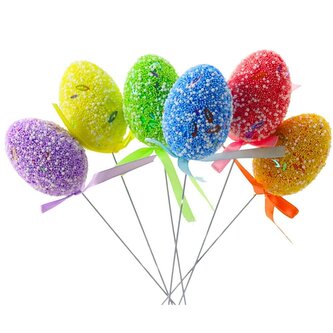 Jajka wielkanocne na druciku (6szt)